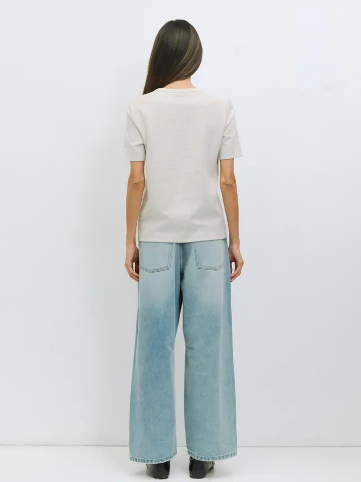 The Anita Top - Heathered Grey