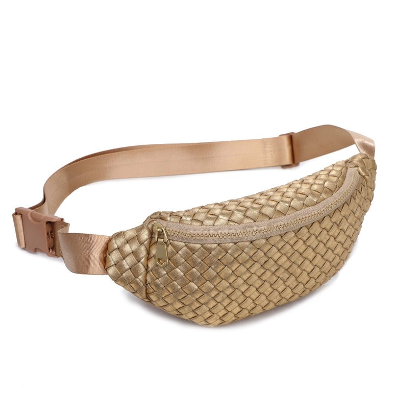 Aim High Woven Neoprene Belt Bag - Nude