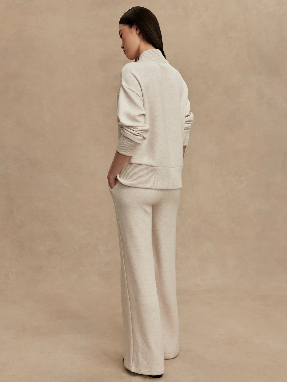 Varley - The Wide Leg Pant 28" - Ivory Marl