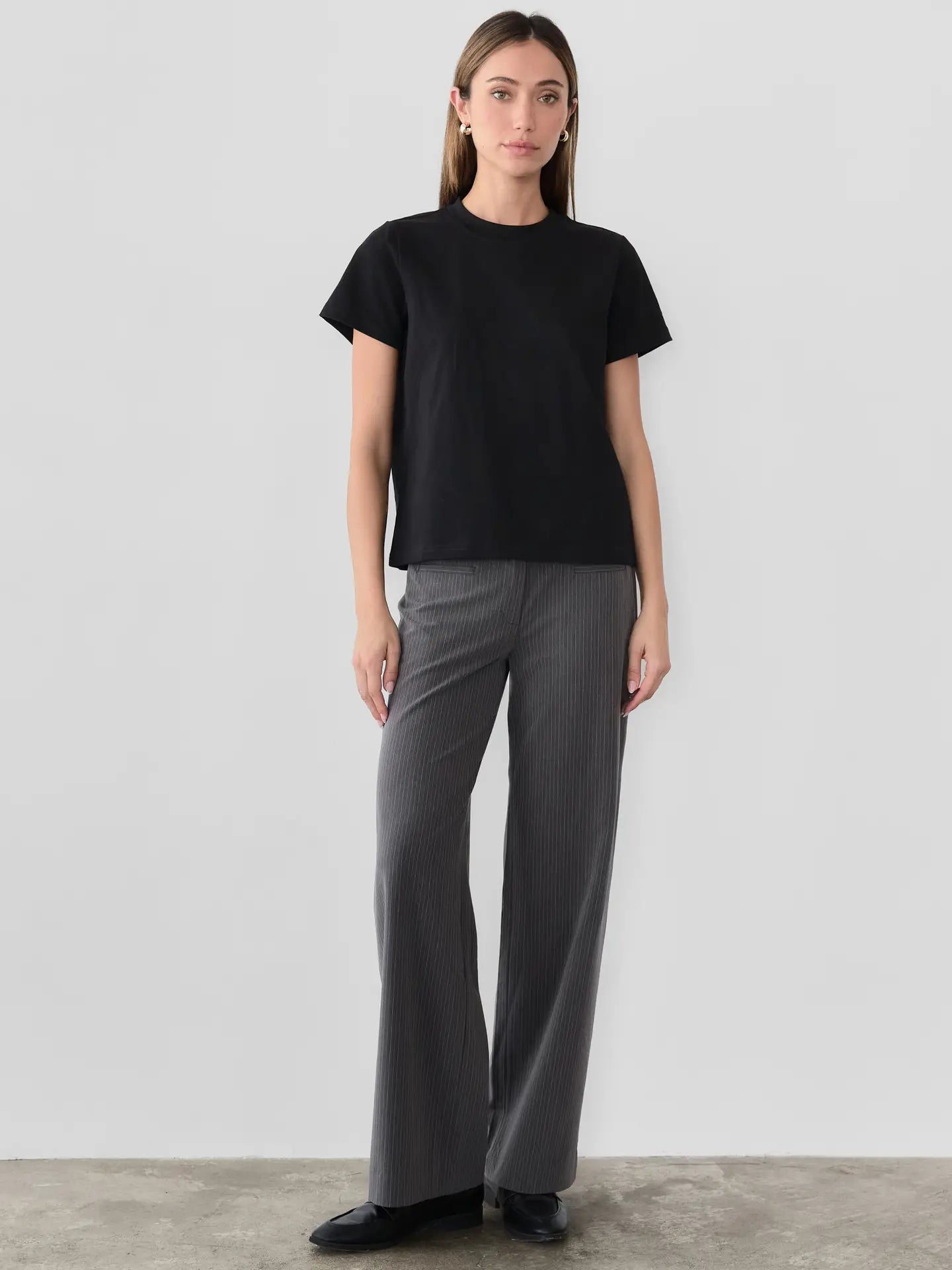 The Lanie Long Top - Black