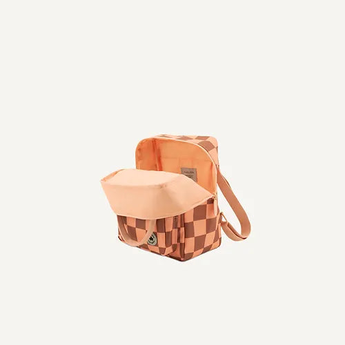 Studio Ditte - Small Backpack - Blocks Pink + Brown