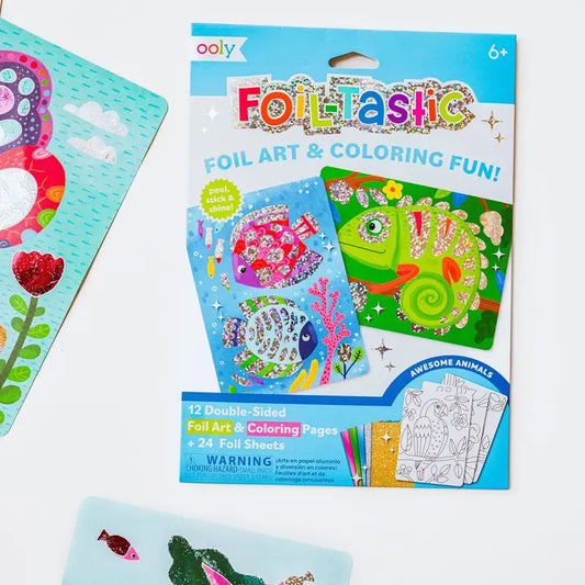 OOLY - Foil-Tastic Foil Art Kit - Awesome Animals