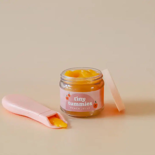 Tiny Tummies - Food Jar + Spoon Set - Peach Jelly