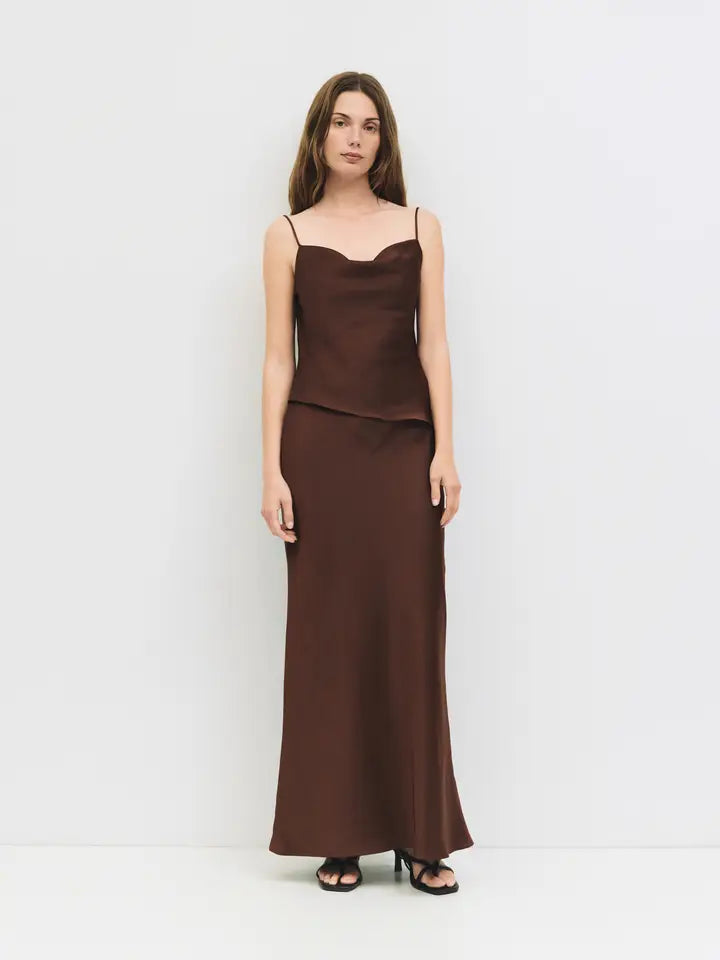 The Elena Skirt - Brown