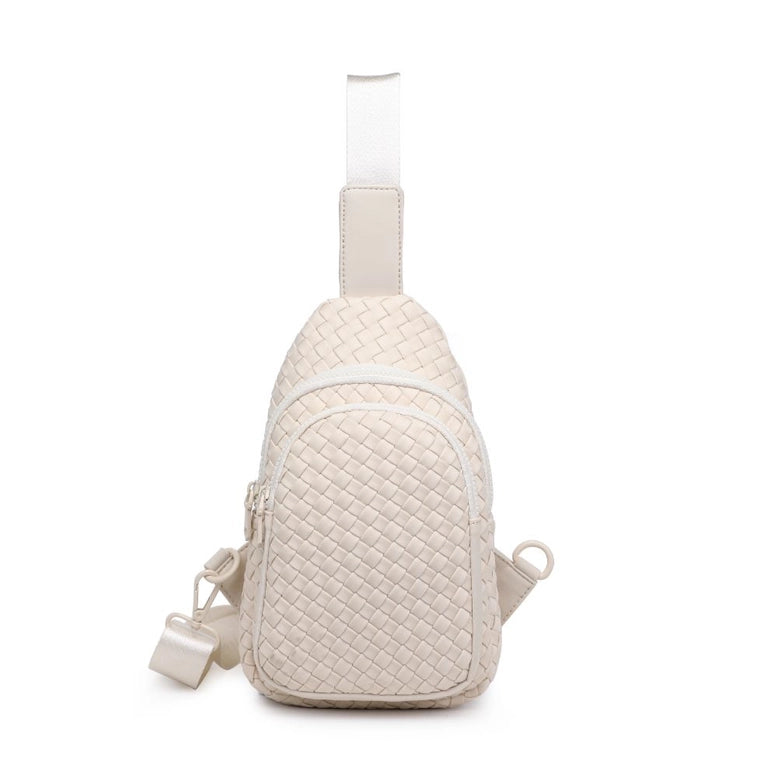 Beyond The Horizon - Woven Neoprene Sling Backpack - Bone