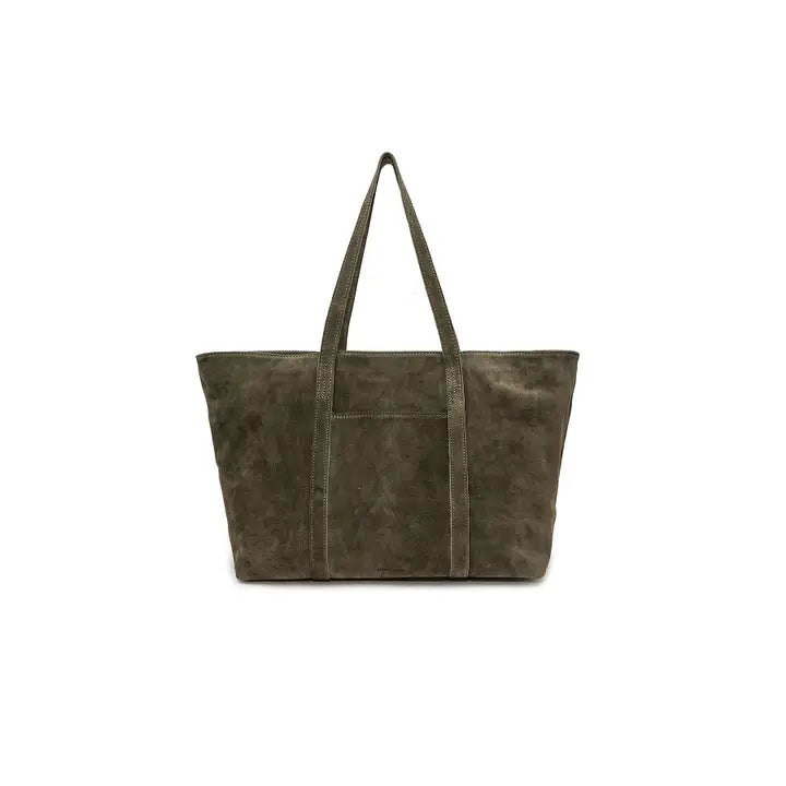 Francesca Suede Bag - Khaki