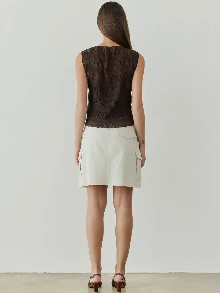 The Ada Top - Brown