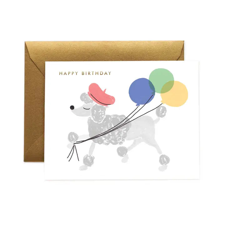 Rifle Paper Co. - Birthday Card - French Poodle