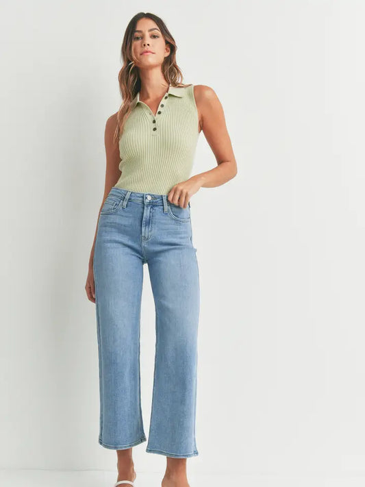 Classic High Rise Wide Leg - Medium Denim