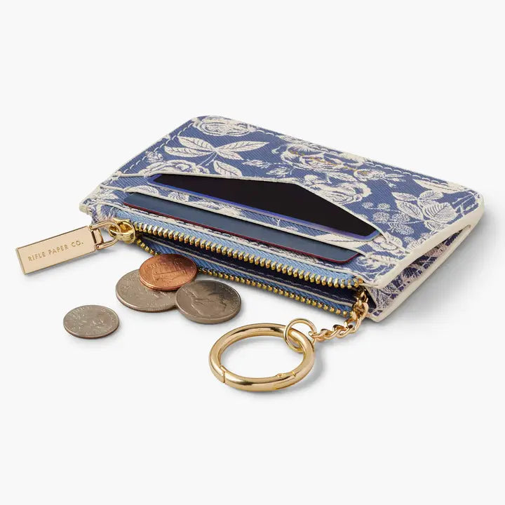 Rifle Paper Co. - Key Ring Card Case - English Rose