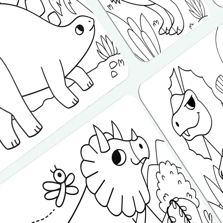Ooly - Undercover Art: Hidden Pattern Coloring Activity - Dino
