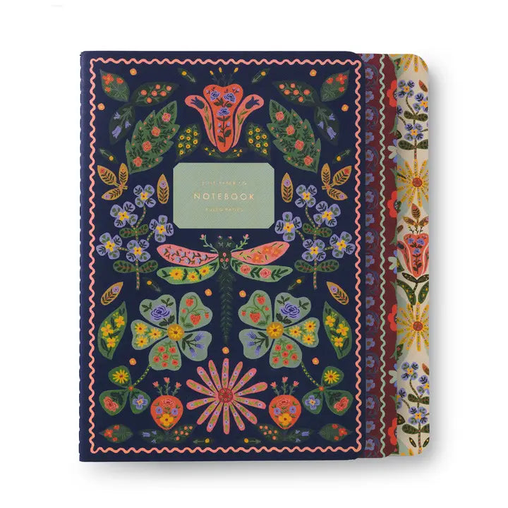 Rifle Paper Co. - Assorted Set of 3 Notebooks - Posy