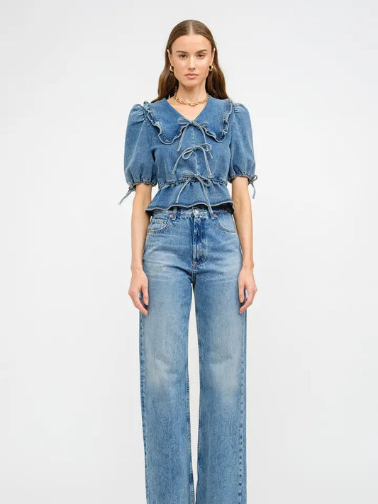 Bridget Blouse - Medium Wash