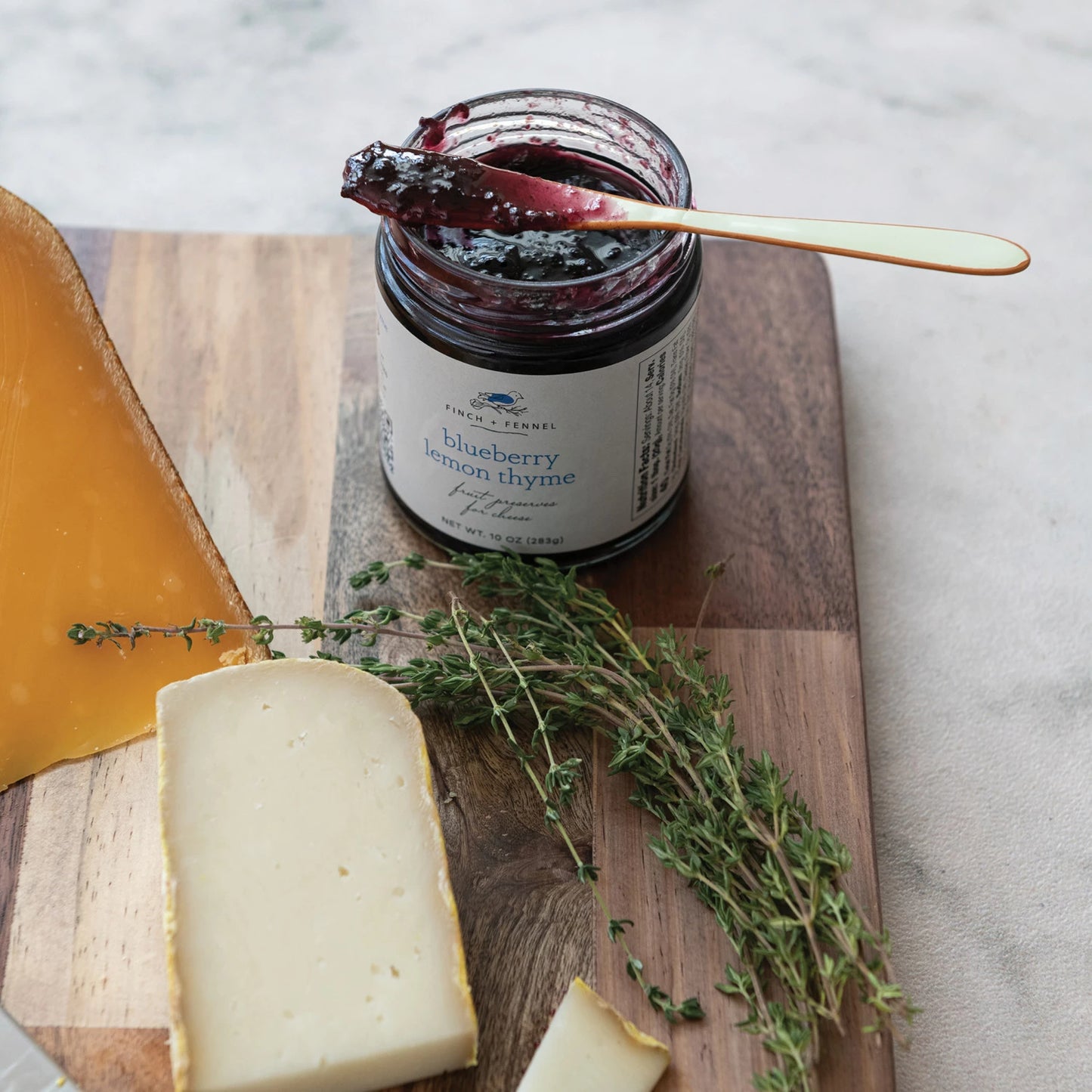 Blueberry Lemon Thyme Fruit Preserves for Cheese - 10oz