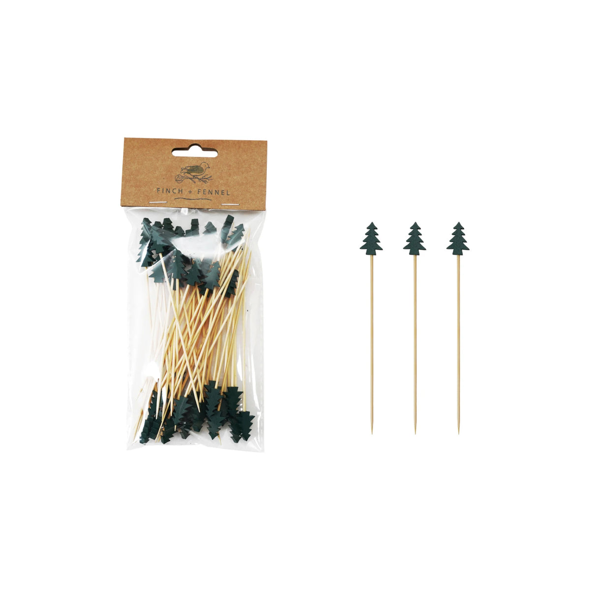 Bamboo Single Use - Tree Shaped Handles