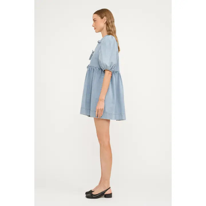 Arlo Dress - Light Wash