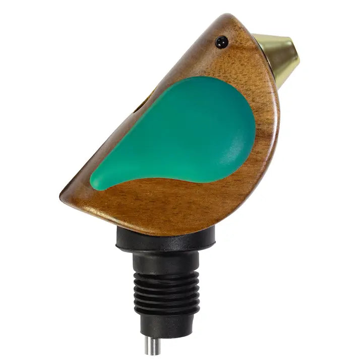 "Singing" Wine Bottle Pourer - Turquoise