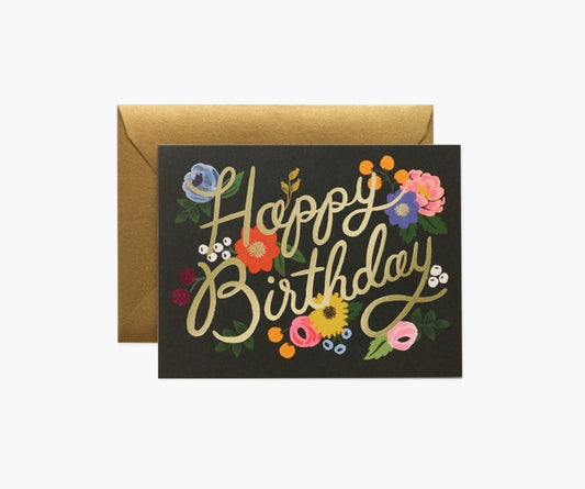 Rifle Paper Co. - Birthday Card - Vintage Blossoms