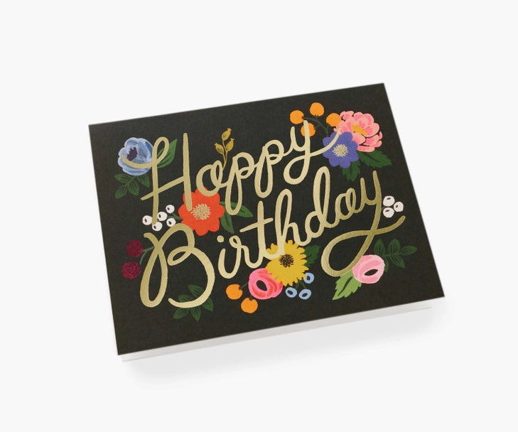 Rifle Paper Co. - Birthday Card - Vintage Blossoms