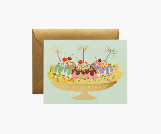 Rifle Paper Co. - Birthday Card - Banana Spilt