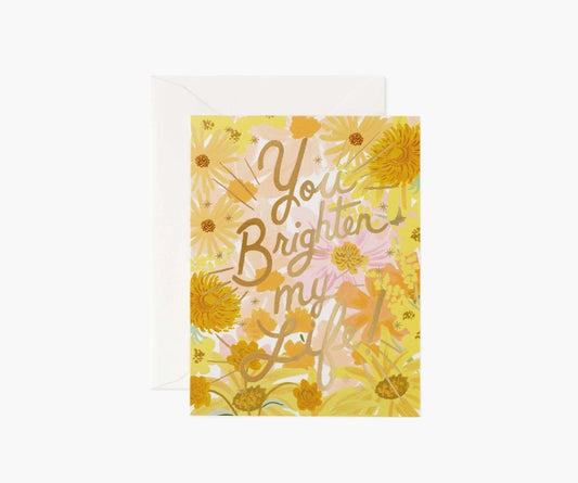 Rifle Paper Co. - You Brighten My Life Card