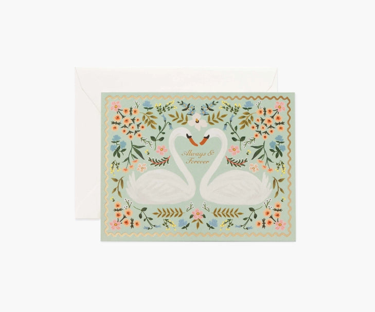 Rifle Paper Co. - Wedding Card - Always + Forever Swans
