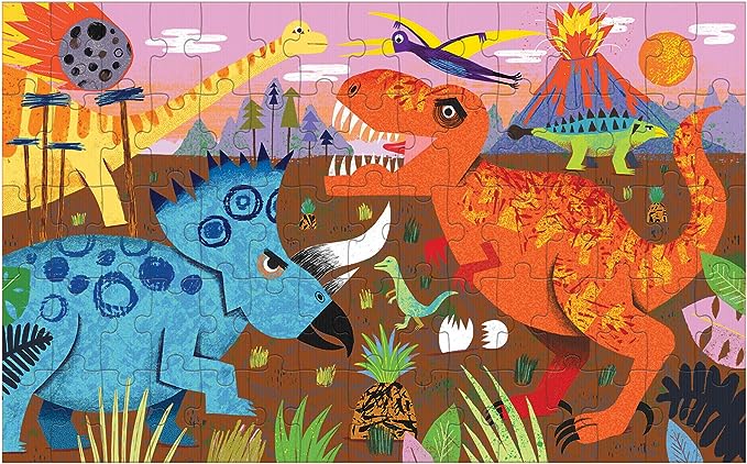 Dinosaur Roar! - 75 Piece Lenticular Puzzle - Mudpuppy