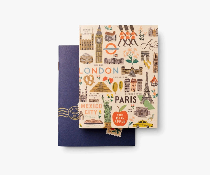 Rifle Paper Co. - Pocket Notebooks - Bon Voyage - Set of 2