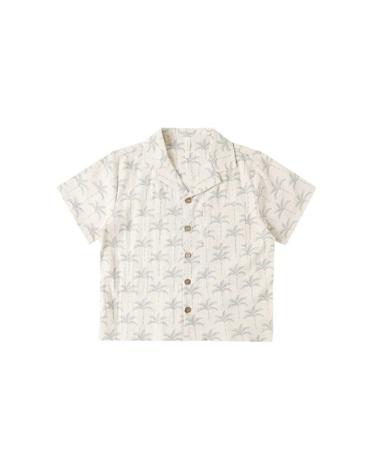 Rylee + Cru - Lapel Collar Shirt - Palm Trees