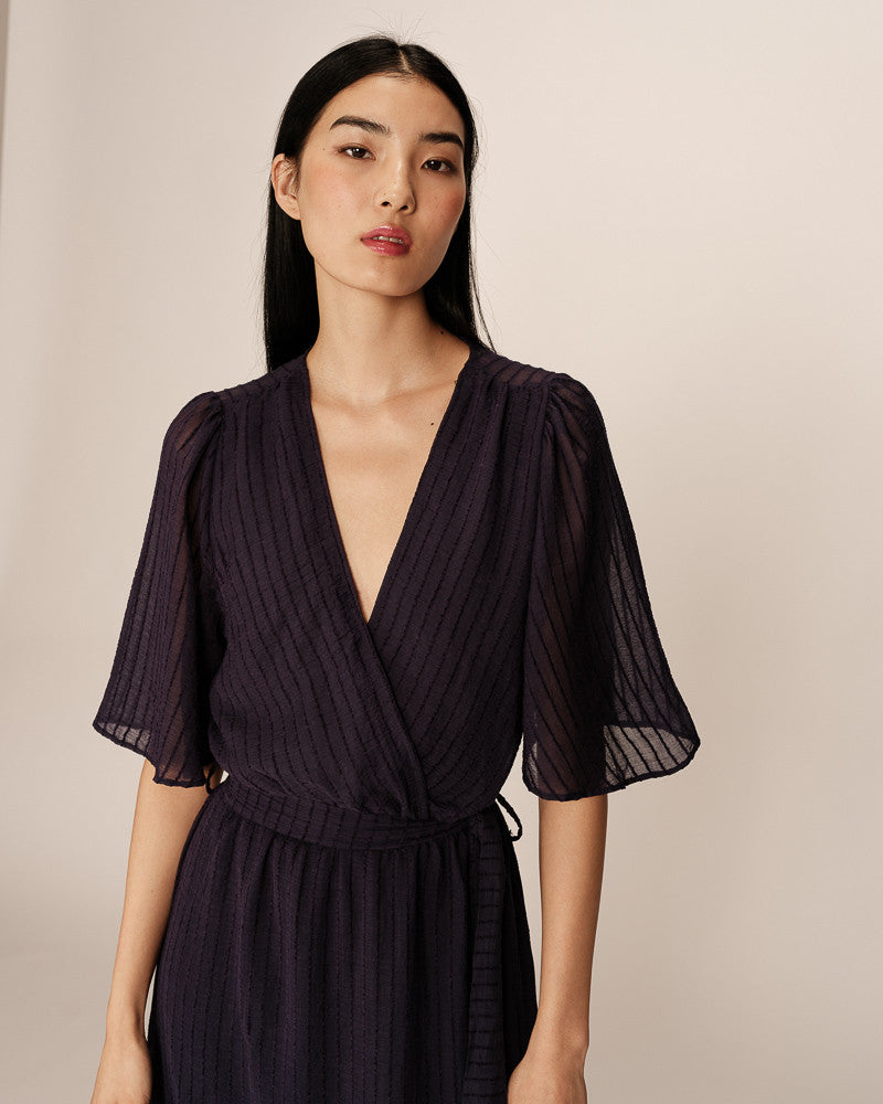 Perse Long Dress - Marine