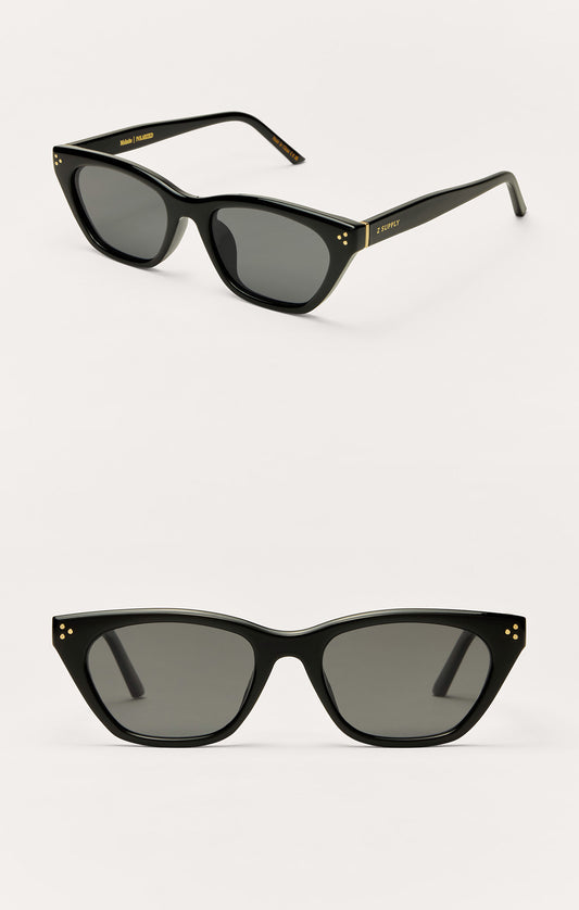 ZSUPPLY - Midnite Polarized Sunglasses - Polished Black Grey