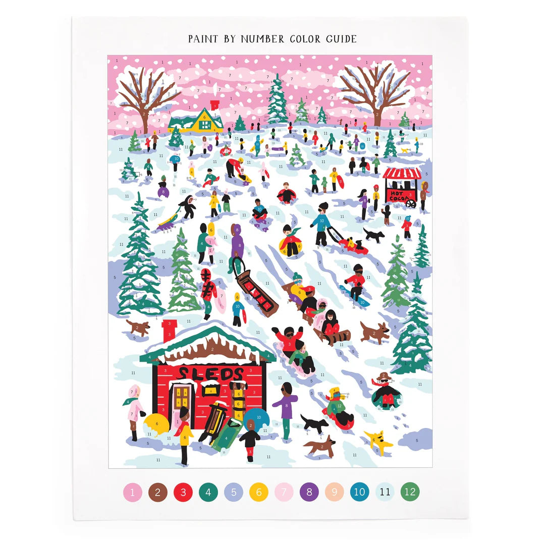 Paint By Number Kit - Snow Day