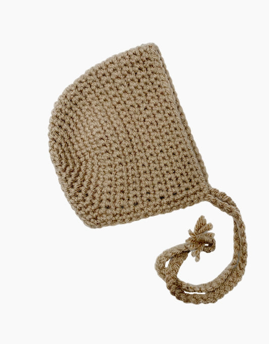 Minikane - Crochet Bonnet - Chestnut