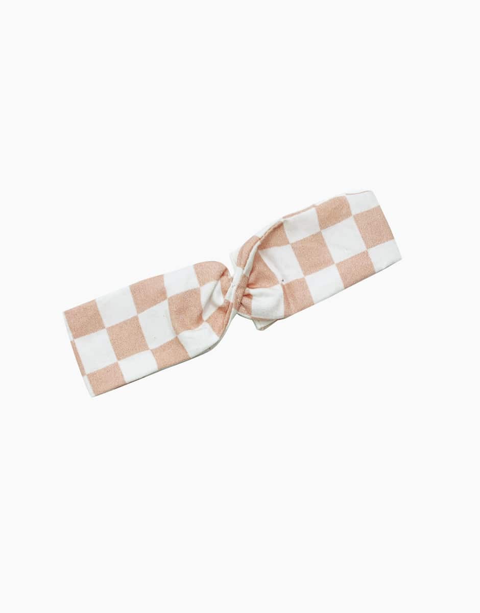 Minikane - Delage Checked Headband - Rose