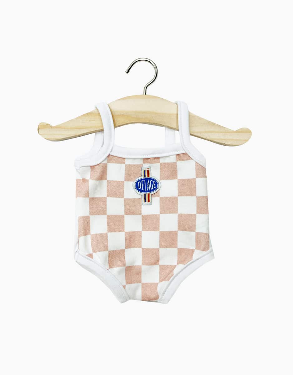 Minikane - Delage Checked Onesie - Rose