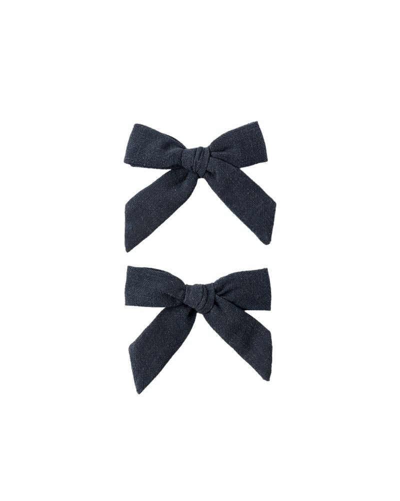 Rylee + Cru - Bows, Set of 2 - Navy