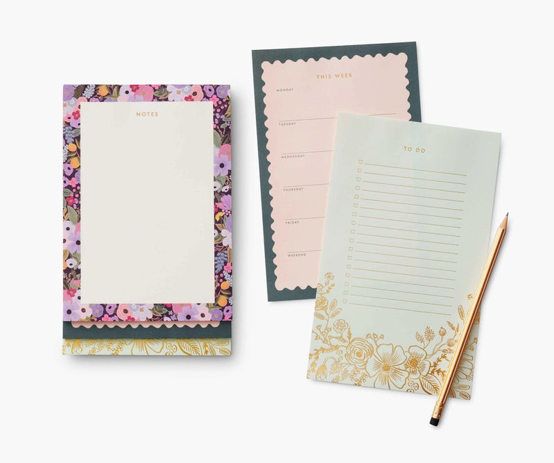 Rifle Paper Co. - Tiered Notepad - Violet Garden Party