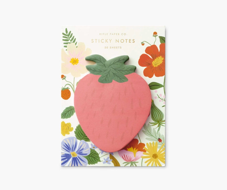 Rifle Paper Co. - Sticky Notes - Strawberry