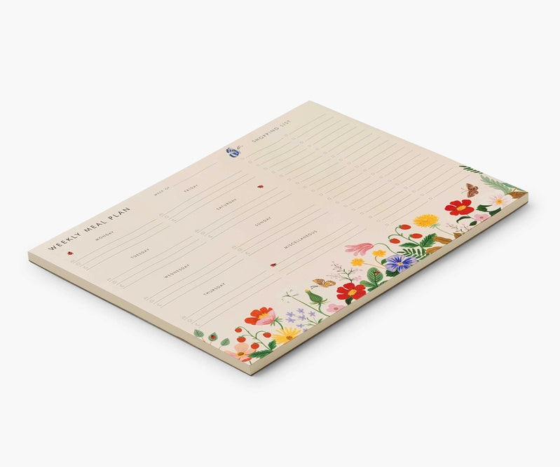 Rifle Paper Co. - Weekly Meal Planner - Strawberry Fields