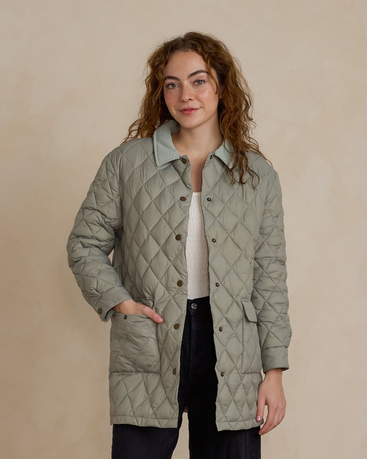 Rylee + Cru - Women's Quilted Puffer Jacket - Laurel