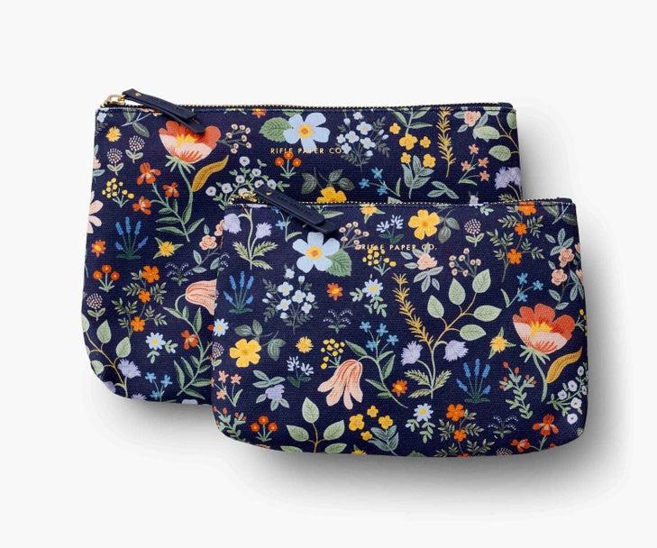 Rifle Paper Co. - Zippered Pouch Set - Bramble Fields