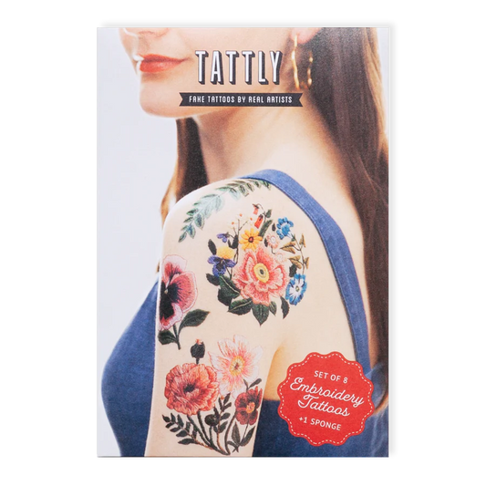 Tattly - Embroidery Tattoo Set