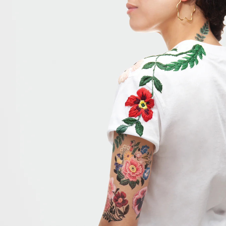 Tattly - Embroidery Tattoo Set