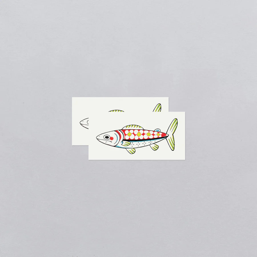 Tattly - Daisy Fish Tattoo Pair