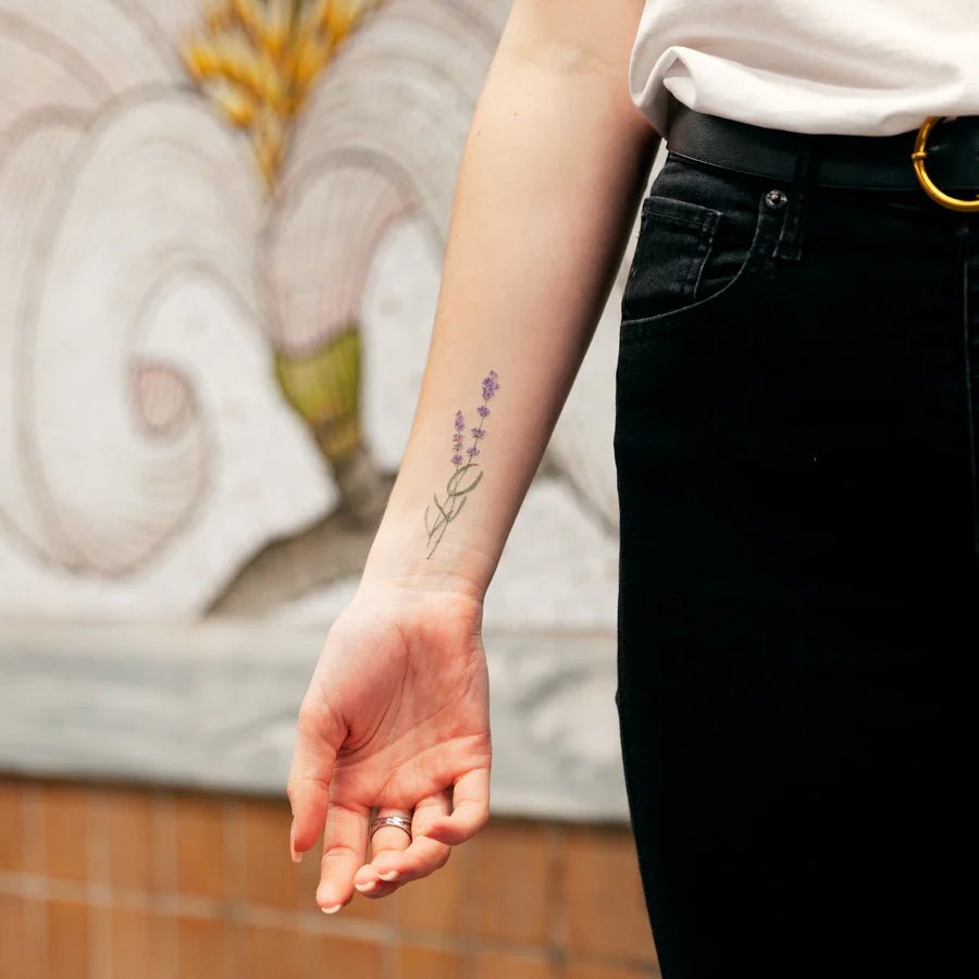 Tattly - Lavender Tattoo Pair