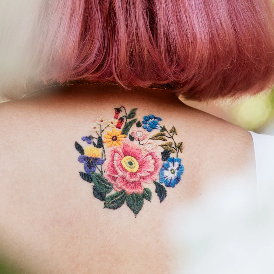 Tattly - Embroidery Tattoo Set