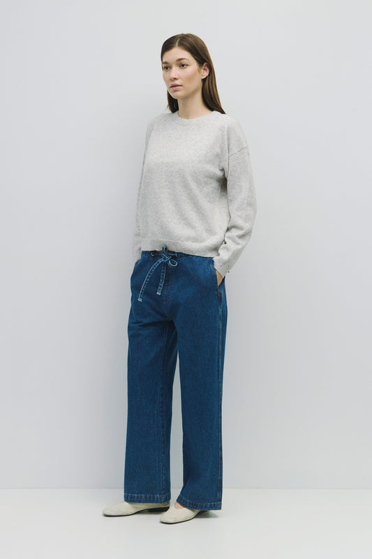 The Sutton Sweater - Heather Grey