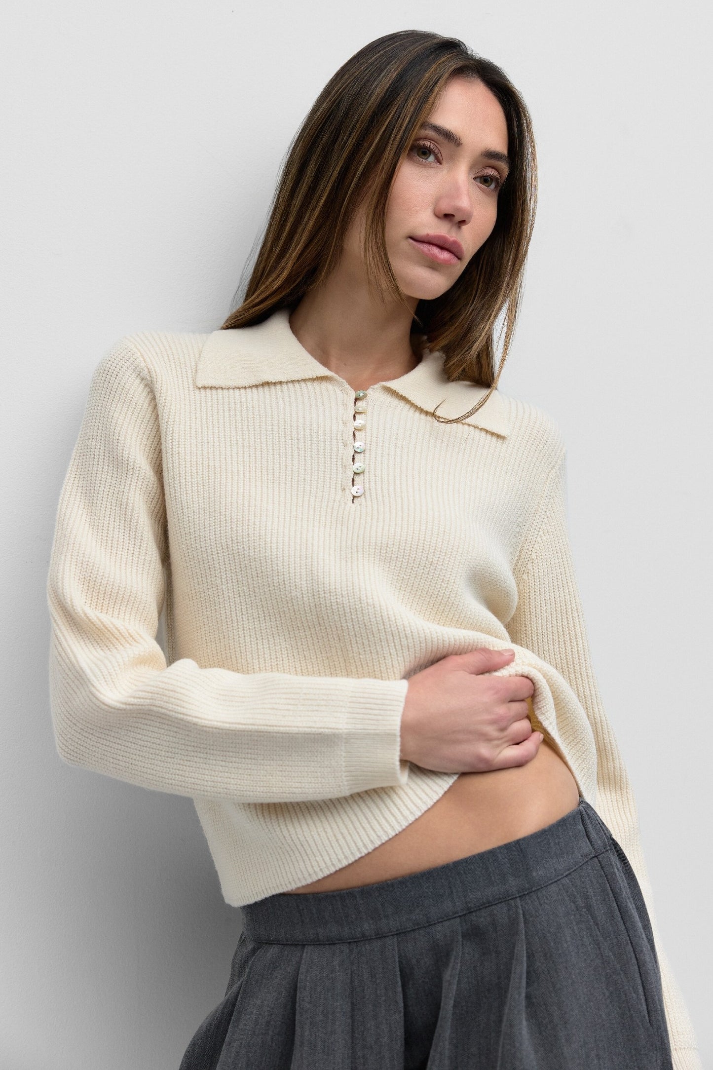 The Raye Sweater - Ivory