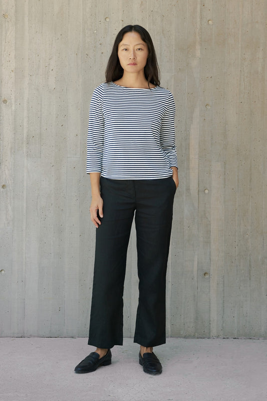 The Xara Top - Navy + White