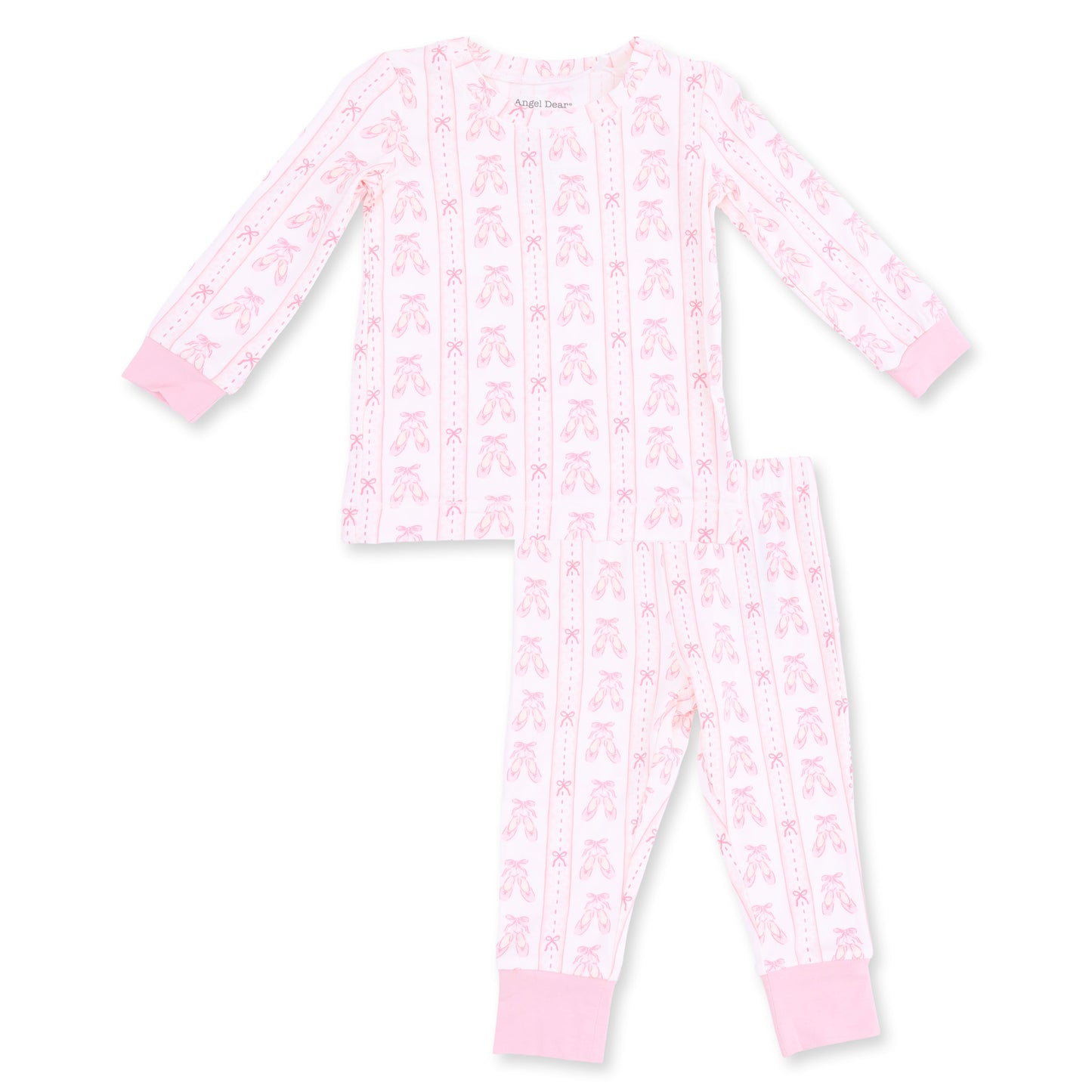 Long Sleeve Loungewear Set - Ballet Shoes Ribbon Stripe